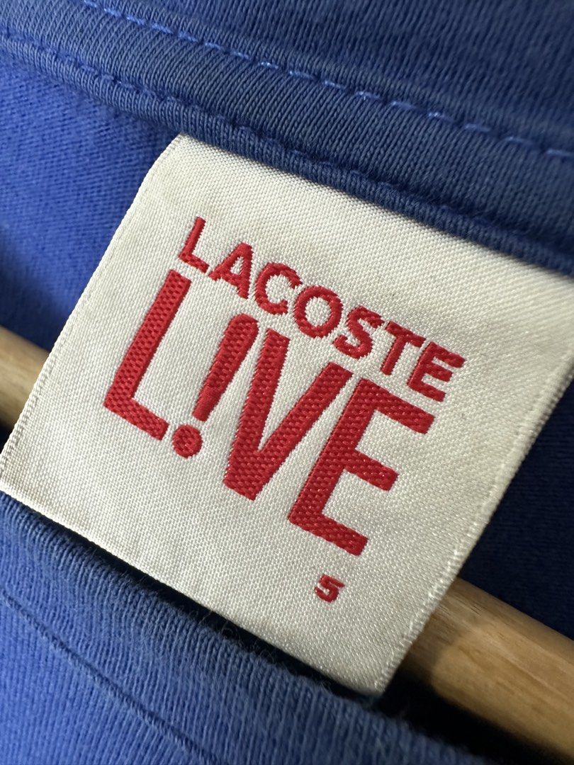 Lacoste Live “ Original Paris “ Tee (Category: Activewear) located in Bacolod City. Submitted by 2k.archives (Listing ID 1466306899, Image 3). Description: Mens / Lacoste Live “ Original Paris “ Biglogo Tee • Authentic / Original • Excellent Condition • Flaw Need Wash • Size 5 Tagged • 21 Width • 29.5 Length Dm me if interested.