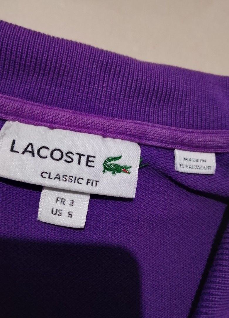 LACOSTE POLO SHIRT (Category: Tshirts & Polo Shirts ) located in Cavite. Submitted by jftxthrift (Listing ID 1466282354, Image 2). Description: 19x28 issue sun fade.