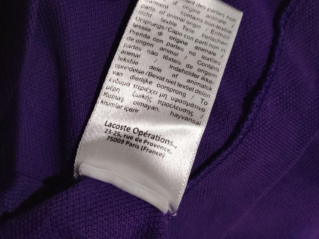LACOSTE POLO SHIRT (Category: Tshirts & Polo Shirts ) located in Cavite. Submitted by jftxthrift (Listing ID 1466282354, Image 3). Description: 19x28 issue sun fade.