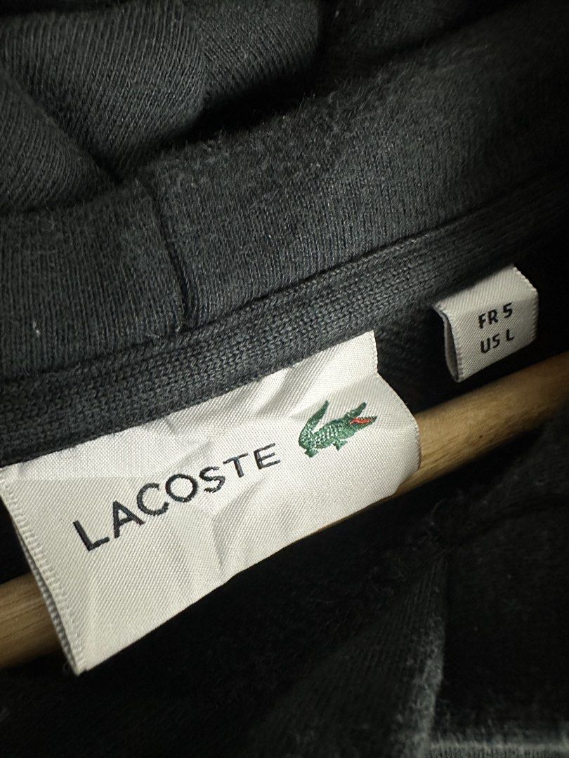 Lacoste Pull Over Hoodie (Category: Coats, Jackets and Outerwear) located in Bacolod City. Submitted by 2k.archives (Listing ID 1466308514, Image 3). Description: Mens / Lacoste Pull Over Hoodie • Authentic / Original • In Great Condition • No Issue • Size 5 Tagged • 9/10 Color Rate • 23.5 Width • 28 Length Dm me if interested.