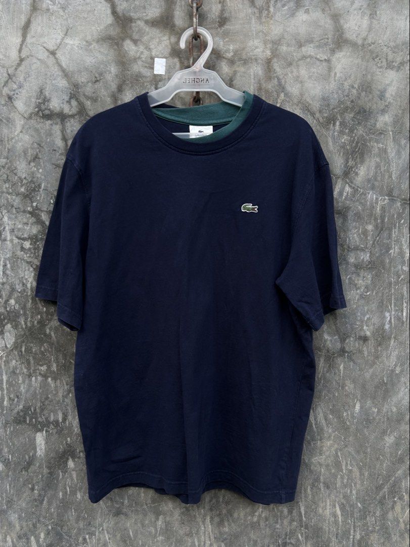 Lacoste Tee (Category: Tshirts & Polo Shirts ) located in Tuguegarao City. Submitted by 2giefinds (Listing ID 1466245925, Image 1). Description: Size: Medium on tag *BEST Fit (LARGE) Dimes: W:22 x L:29 Condition: Excellent Color Rate: 9.9/10 Issue: ❌ .
