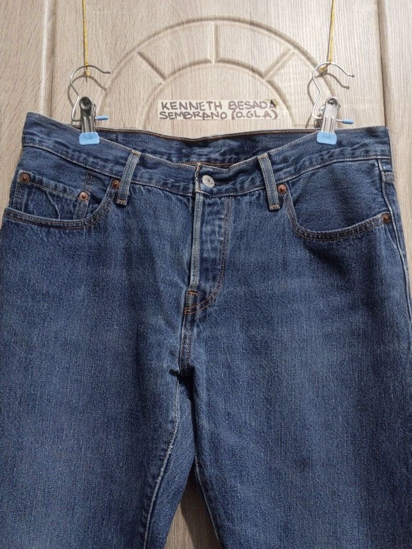 Levi's® 501 CT leather patch jeans (Category: Jeans) located in Cabuyao City. Submitted by o.gl.athrift (Listing ID 1466323542, Image 3). Description: Levi's® 501 CT leather patch jeans * Custom Tapered fit * Manufactured in China * Buttonfly zipper *For womens based on patch (unisex if it fits to your size ) 33-34 Waistline 36 Inches length 11.5 Inches Thigh 6.5 Inches leg opening Condition: Excellent Issue/s: Distressing at the knee part and fa