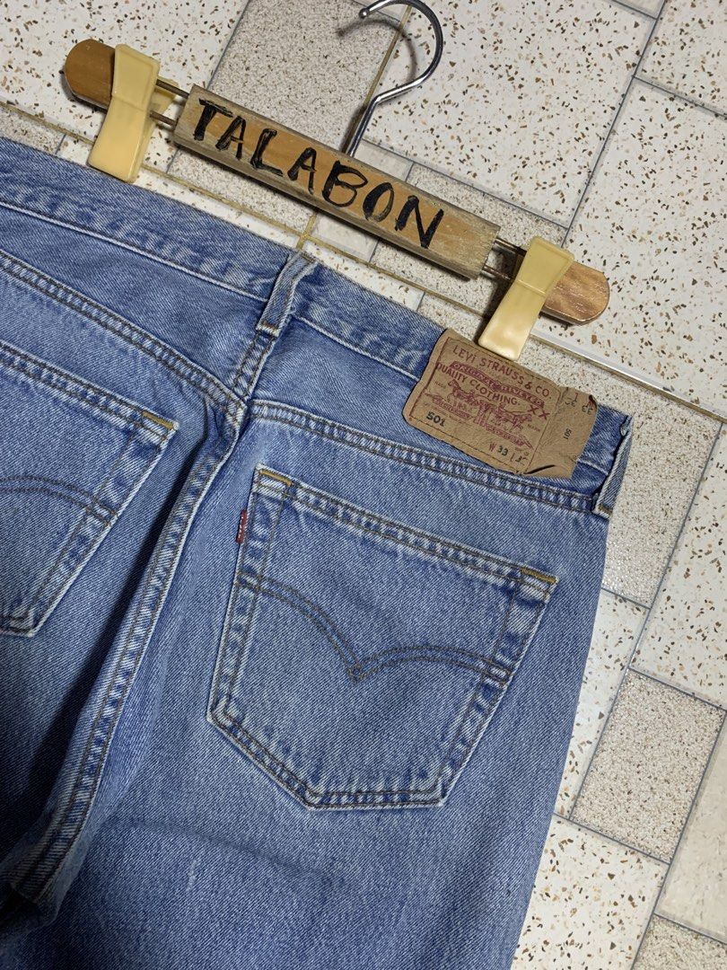 Levis 501 Extended Patch (Category: Jeans) located in Bacolod City. Submitted by ocean_us (Listing ID 1466165507, Image 3). Description: Item: Levis 501 Extended Patch ____________________________ Made in Mexico Details: ▪️Size - 33 x 32 ▪️Actual - 33 x 48 ▪️Hem - 8 ▪️Issues: Distress button part, altered length & need proper wash ▪️FREE SHIPPING FEE Pm, Thanks ✅We ship Nationwide via Jnt Express ✅We do video call for assurance 📍Bacolod City Neg
