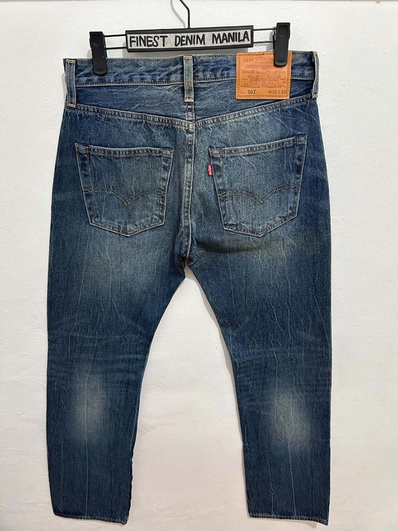 Levi's 501 Premium Denim Jeans W30 L30 (Category: Jeans) located in Manila. Submitted by finestdenimmnl (Listing ID 1466246708, Image 3). Description: - Brand: Levi's 501 Premium - Size: 31 (tagged on leather patch and interior) - Wash: Nice mid-blue made in thailand - Closure: Classic button fly - Features: Water<less eco-friendly construction - Origin: Authentic San Francisco, CA quality denim.