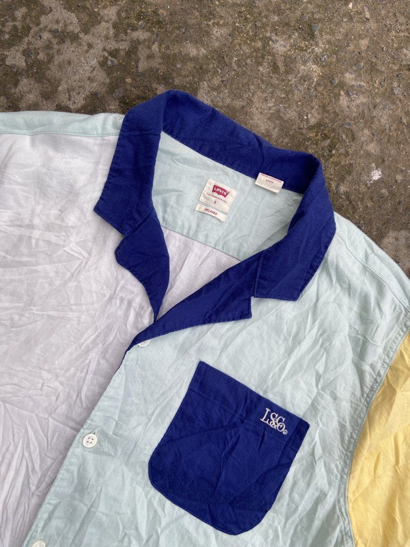 LEVIS CUBANO COLORBLOCK POLO BUTTON DOWN (Category: Tshirts & Polo Shirts ) located in Davao. Submitted by re.worn082 (Listing ID 1466204930, Image 2). Description: •SMALL W19 L27 •EXCELLENT CONDITION NEED WASH ONLY✅ 🏷️650 ADD SHIP 📩DM.