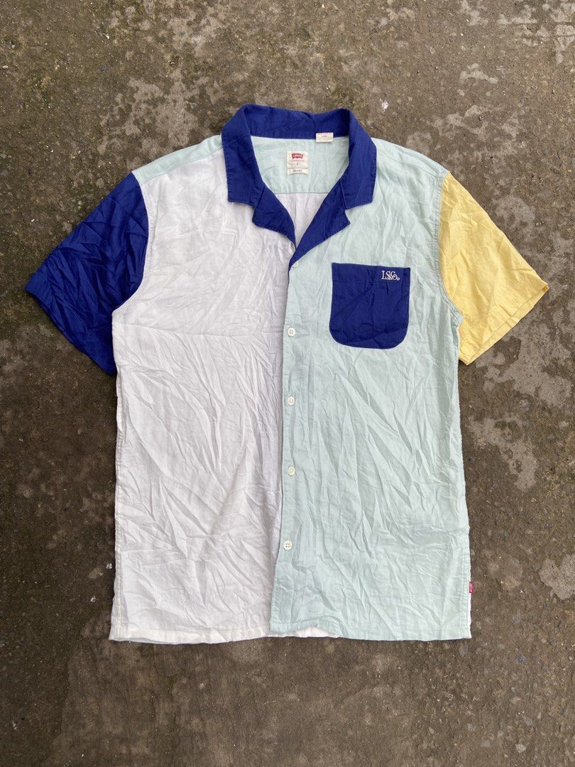 LEVIS CUBANO COLORBLOCK POLO BUTTON DOWN (Category: Tshirts & Polo Shirts ) located in Davao. Submitted by re.worn082 (Listing ID 1466204930, Image 1). Description: •SMALL W19 L27 •EXCELLENT CONDITION NEED WASH ONLY✅ 🏷️650 ADD SHIP 📩DM.