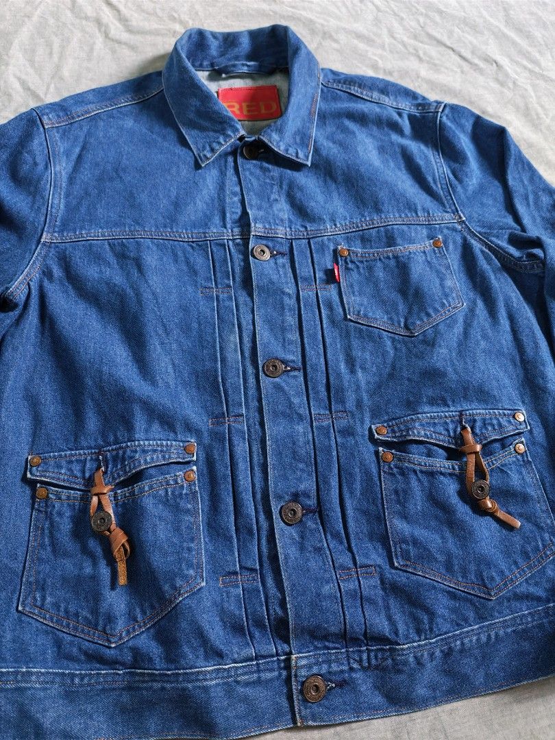 Levis RED type II denim jacket (Category: Coats, Jackets and Outerwear) located in Baguio. Submitted by used_clothing2600 (Listing ID 1466224409, Image 3). Description: Levis RED type II denim jacket size Large excellent condition pit to pit 25 length 28 shoulders 19.5 sleeve length 25.5 P 2,500.