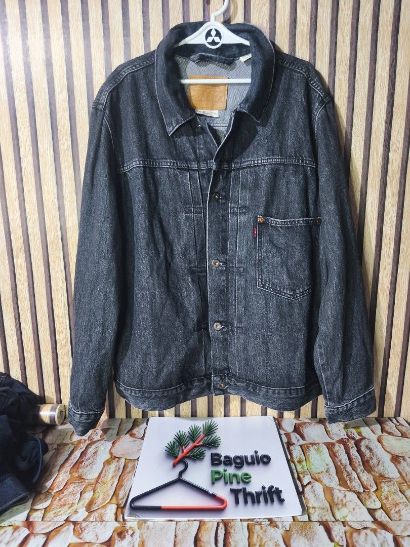 LEVI'S Type 1 Premium Trucker Jacket (Category: Coats, Jackets and Outerwear) located in Baguio. Submitted by baguiopinethrift (Listing ID 1466158740, Image 2). Description: LEVI'S Type 1 Premium Trucker Jacket Very Good Condition Size: XL (26X27) Loc: Baguio Open For Shipping PM For other details.🙂.