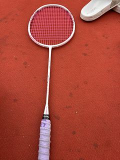 Li-Ning Axforce Badminton Racket Pink Strings, Sports Equipment, Sports ...