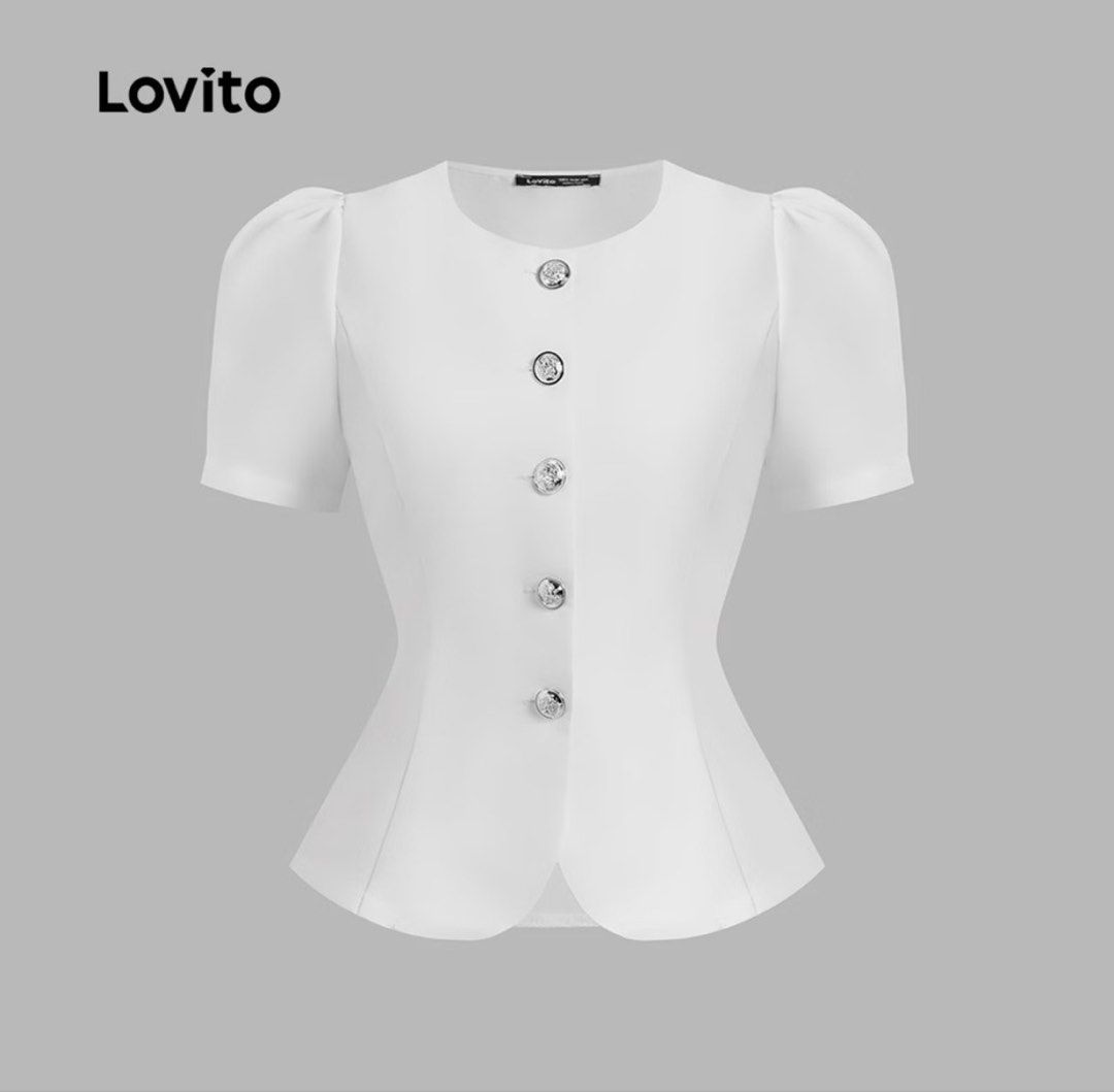 Lovito Elegant White Blouse (Category: Blouses) located in Taguig. Submitted by lazysynah (Listing ID 1466313304, Image 1). Description: .