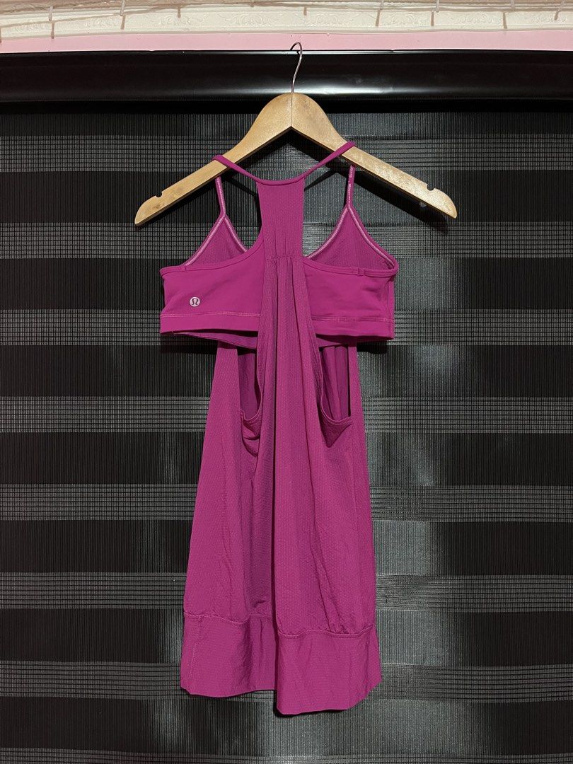 Lululemon Athletic Tank Tops Assorted Colors (Category: Sleeveless) located in Carmen, Agusan del Norte. Submitted by all.en.thrifts (Listing ID 1466303308, Image 3). Description: - Authentic Lululemon activewear tank tops available as a bundle or individual pieces - Styles: Strappy, racerback, and striped designs - Colors: Navy blue, magenta, black with white stripes, blue striped, and purple - Features: Built-in support and breathable, high-per