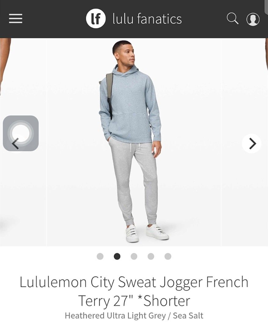 Lululemon City Sweat Jogger, (Category: Joggers) located in Manila. Submitted by chavez_lloyd (Listing ID 1466248510, Image 1). Description: Lululemon City Sweat Jogger, size:M waistline: 29-32 length:39 VGOOD condition issue: minimal lint.