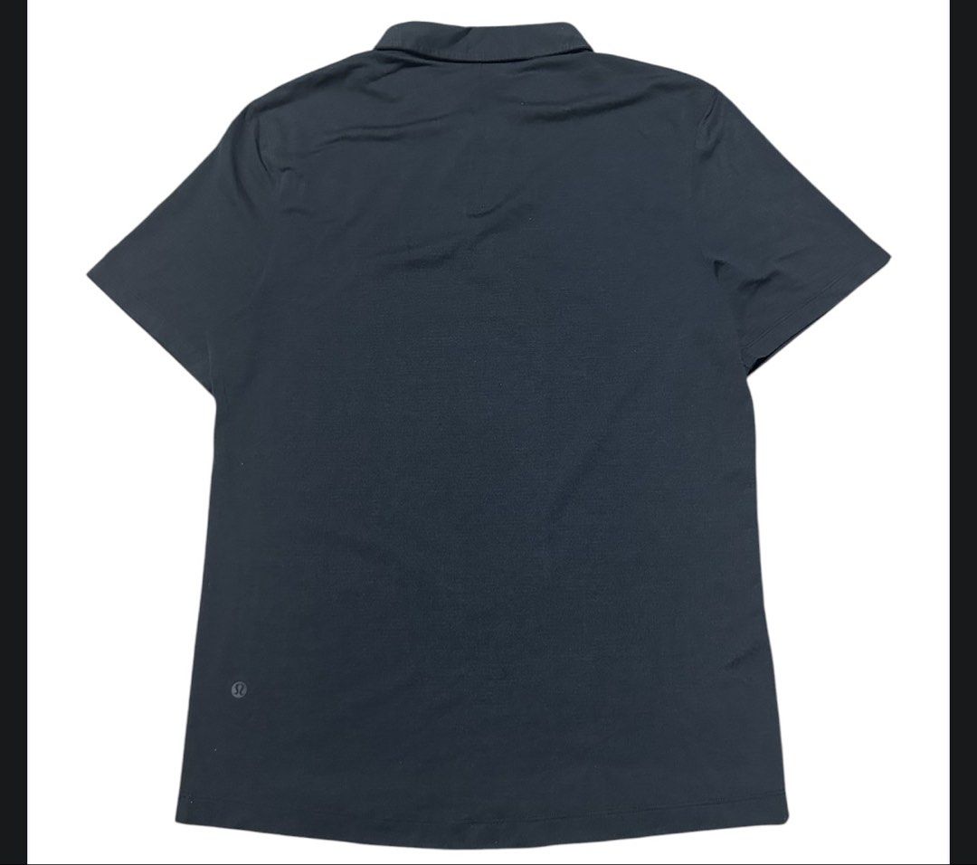 Lululemon Evolution Short-Sleeve Polo Shirt size xs (Category: Activewear) located in Iba. Submitted by xooperfindslb (Listing ID 1466190356, Image 3). Description: Lululemon Evolution Short-Sleeve Polo Shirt Size xs Armpit to armpit 19 1/2 inches when laid flat Color: true navy Excellent condition No issue.