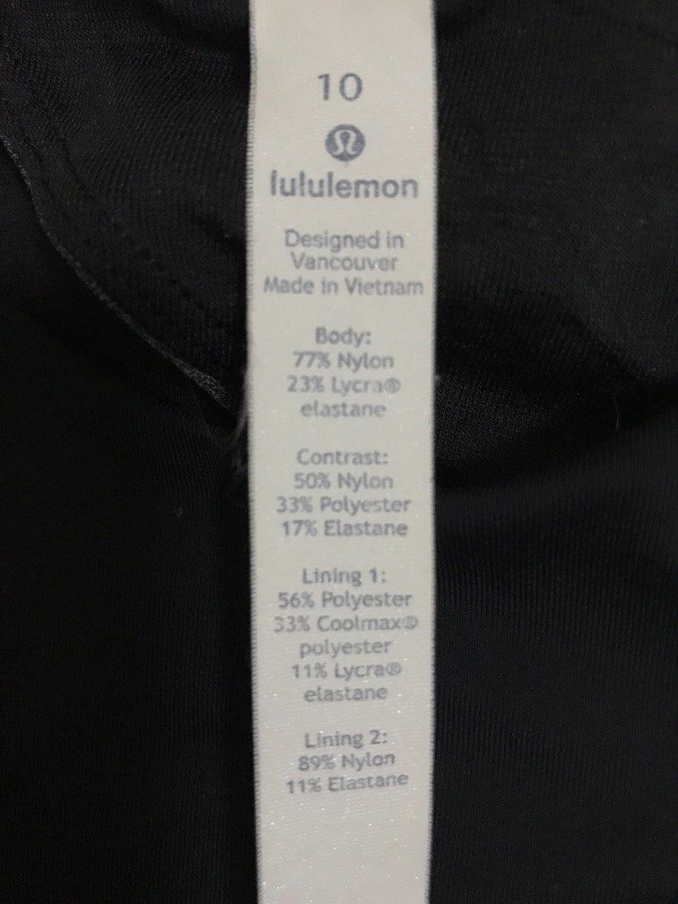 Lululemon Halter Top (Category: Activewear) located in Manila. Submitted by freshlemon58885 (Listing ID 1466237845, Image 2). Description: Dot 10 Large Padded No crack Prints No lints.