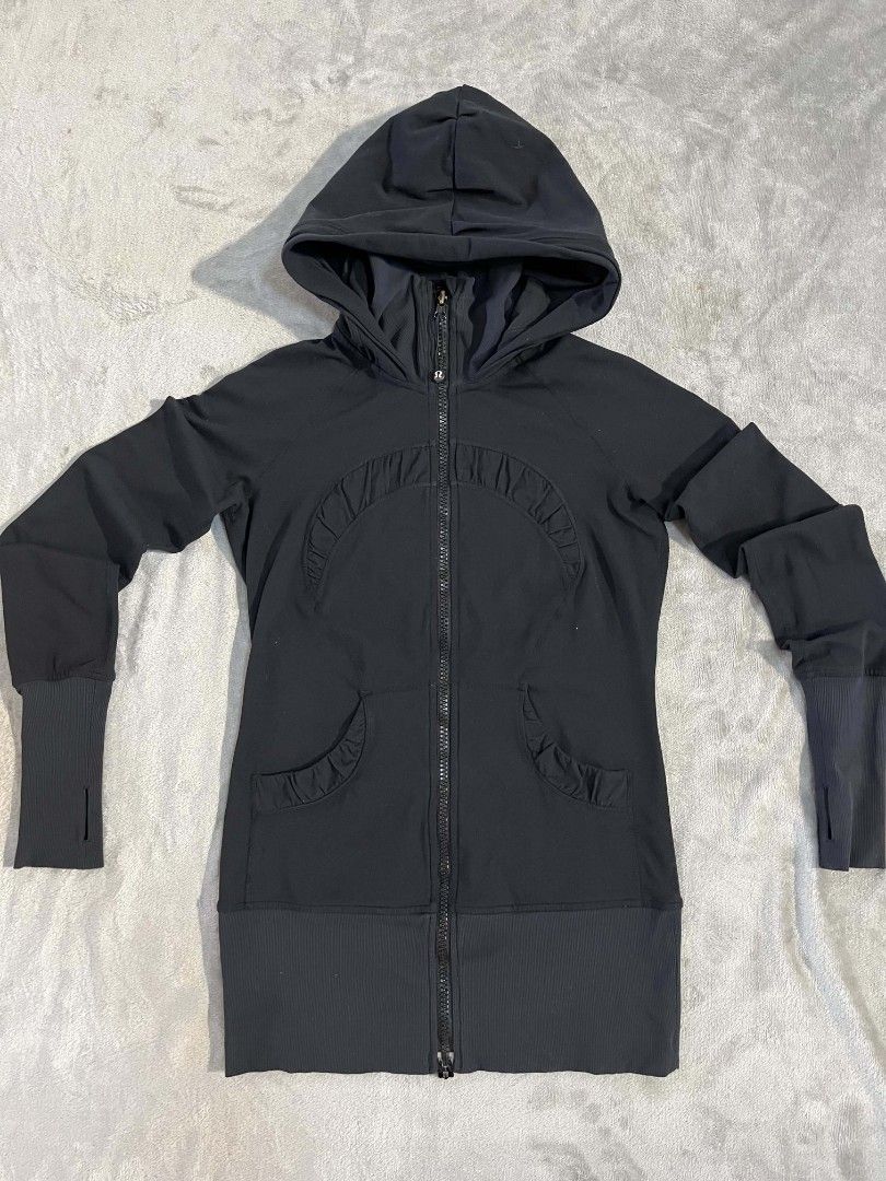 Lululemon special edition ruffle stride jacket womens (Category: Coats, Jackets and Outerwear) located in Manila. Submitted by zenwind_3cdc42 (Listing ID 1466165234, Image 1). Description: Lululemon Special Edition Ruffle In Stride Jacket Women's • Women's US 8 (Authenticated via size dot inside the pocket—see photos) • Full-zip front, supportive ribbed inner collar lining, cozy hood, and hidden pocket. • php only ( Slightly Negotiable ) • Paymen