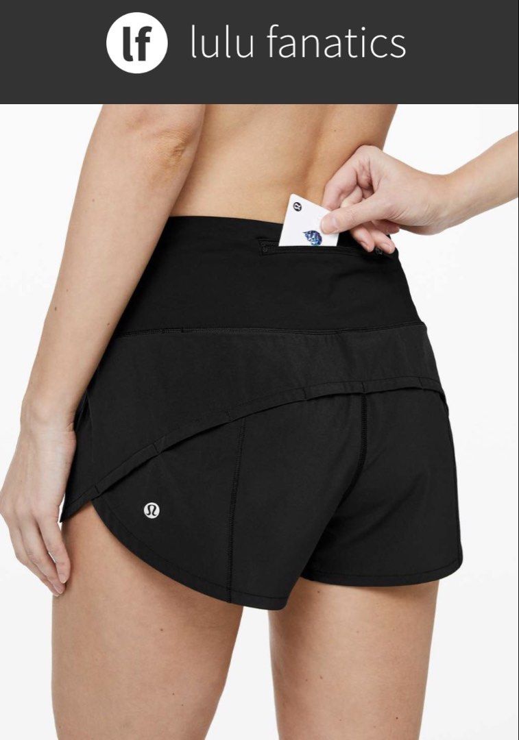 Lululemon Speed Up Short High-Rise dot 0 (Category: Activewear) located in Iba. Submitted by xooperfindslb (Listing ID 1466186391, Image 2). Description: Lululemon Speed Up Short High-Rise Dot 0 Color: black As new condition No issue.