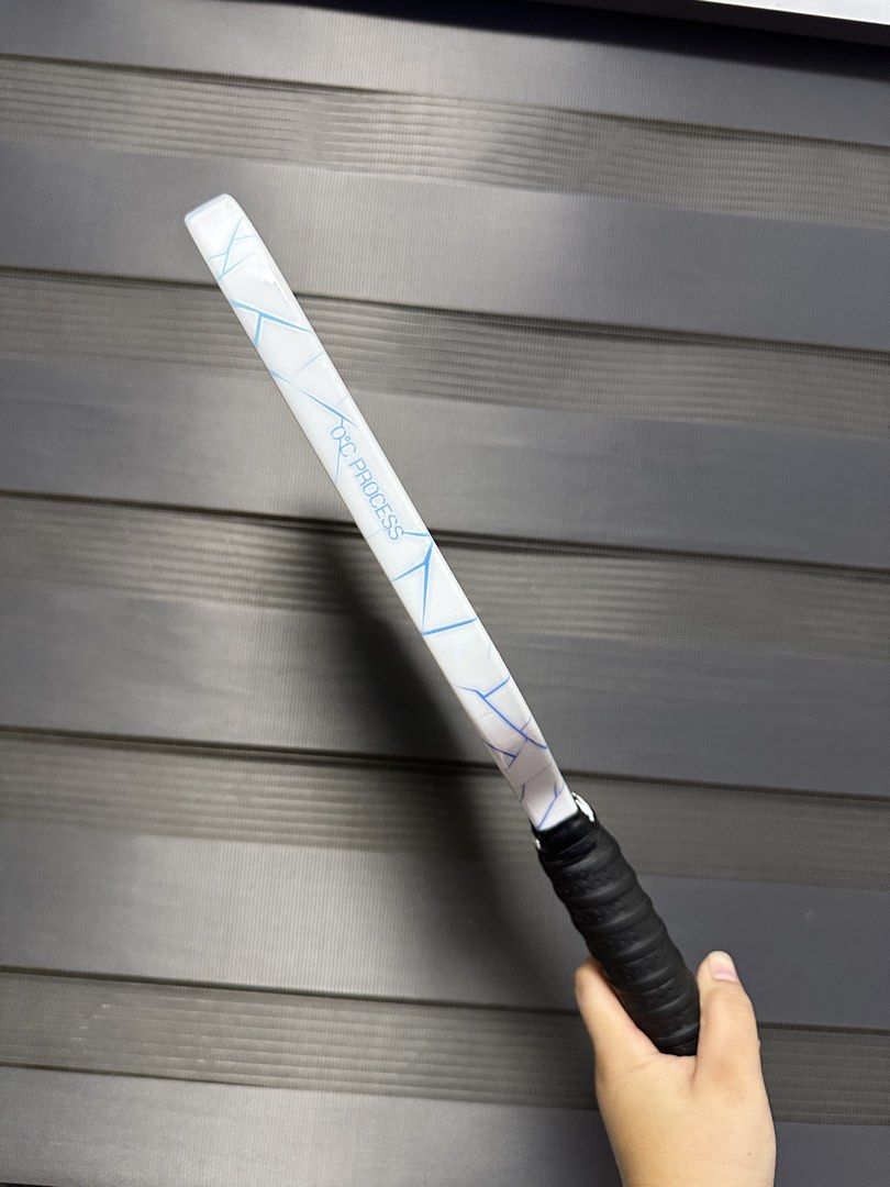 Luzz Inferno-Frozen FR-Poly Core Pickleball Paddle (Category: Racket and Ball Sports) located in Manila. Submitted by coleengui78044 (Listing ID 1466303471, Image 2). Description: - Brand/Model: Lunn Inferno-Frozen Paddle - Core: FR-Poly core for sturdy, competitive play - Design: Black hitting surface with blue geometric lines and white edge guard with 0°C Process branding - Handle: Wrapped black perforated grip with Lunn logo - Condition: Minim
