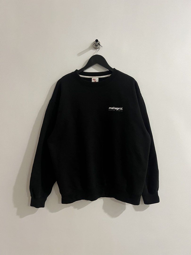 Mahagrid Origin Logo Black Crewneck (Authentic) (Category: Hoodies) located in Iligan City. Submitted by wenologgyy (Listing ID 1466307020, Image 2). Description: Mahagrid Origin Logo Black Crewneck (Authentic) •(Excellent Condition) •(Issue: ) • (Size Large on tag) (25x28) 💰₱ 388.