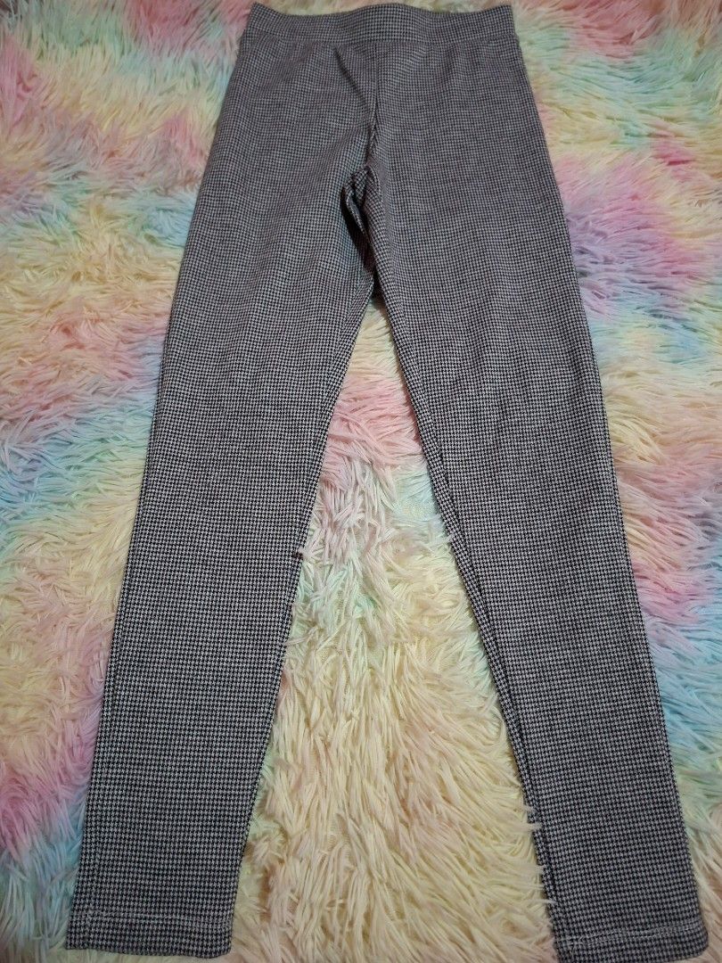 Mango houdstooth leggings (Category: Babies & Kids Fashion) located in Las Pinas. Submitted by assortedkidzstuffs (Listing ID 1466300323, Image 1). Description: thicker fabric. high quality pwedeng pang formal, its classy worn once saglit size 9 on tag.