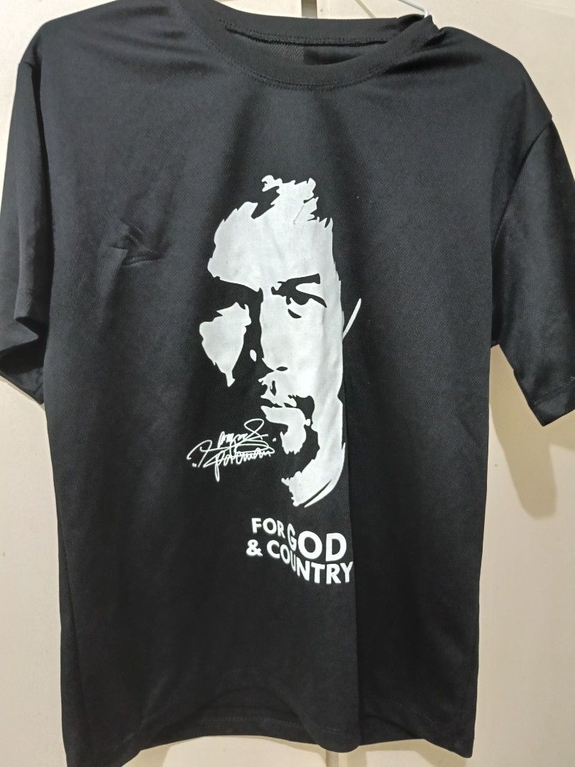 Manny pacman black polo shirt (Category: Tshirts & Polo Shirts ) located in Quezon City. Submitted by andrea11171999 (Listing ID 1466206986, Image 2). Description: .
