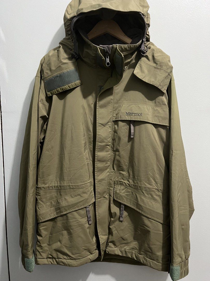 Marmot 1990s Gore-tex Mountain Parka (Category: Coats, Jackets and Outerwear) located in Manila. Submitted by mkjah (Listing ID 1466289024, Image 1). Description: Marmot 1990s Gore-tex Mountain Parka Olive green in color Essential late 90s gorpcore staple Size: tag Medium (W) 24 (L) 31 (Sh) 22 (S) 25 Color may vary due to lighting Price 2000 plus shipping Please manage your expectations before placing your order. Please note that there may be sta