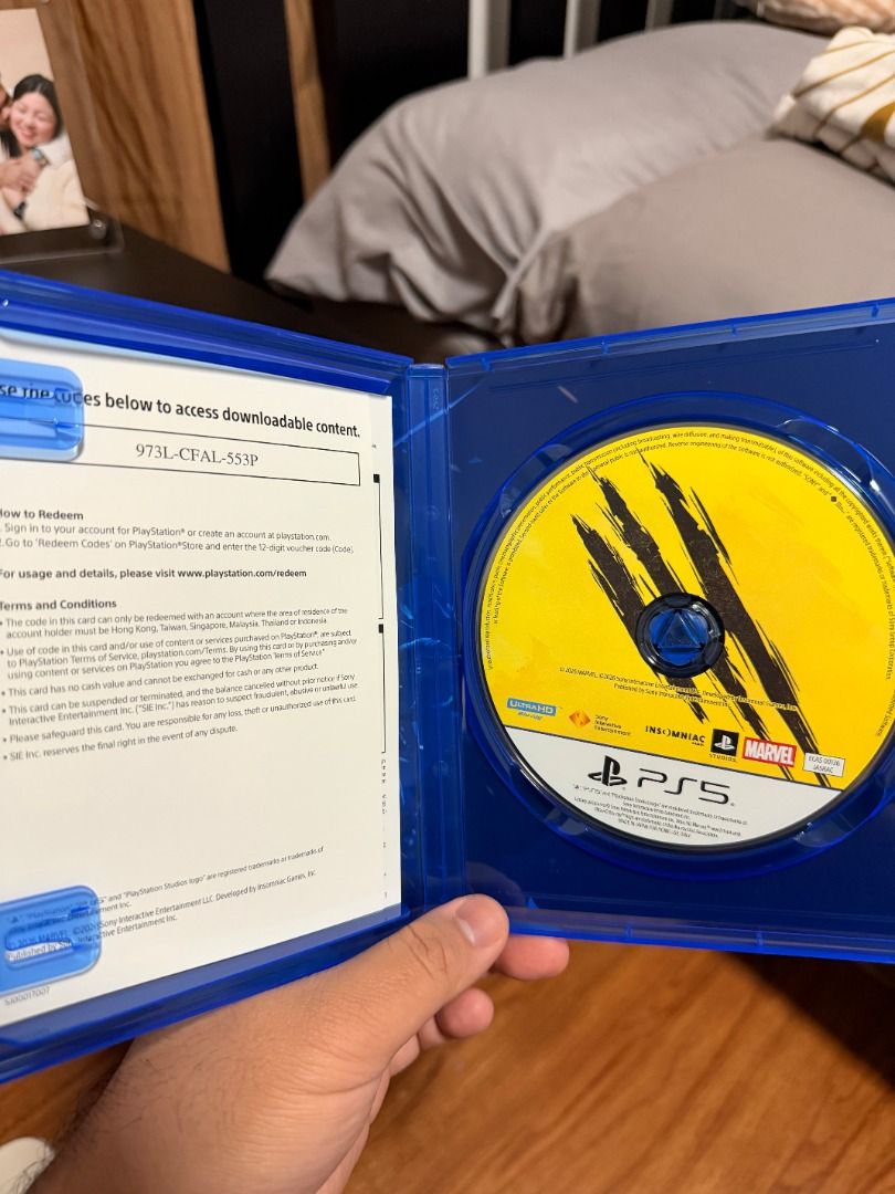Marvel's Wolverine PS5 Game for Sale (Category: PlayStation) located in Las Pinas. Submitted by cil_1502 (Listing ID 1466252928, Image 2). Description: FOR SALE ONLY!!! Wolverine PS5 Game for Sale - USED CODES na po. - Can Lalamove or pick up at loc - Loc: Las Pinas - RFS: Tapos na laruin - Price: 2700 PHP.