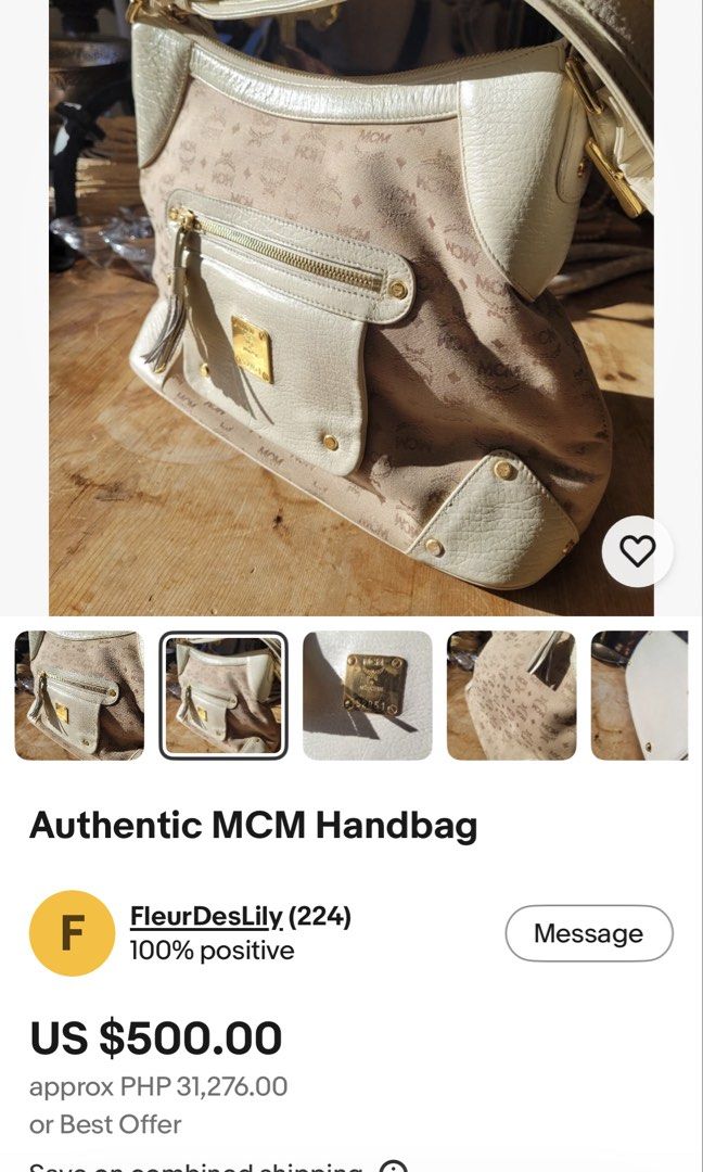 MCM Shoulder Bag (Category: Luxury Bags & Wallets) located in Reina Mercedes. Submitted by beyondthebagsph (Listing ID 1466274701, Image 2). Description: Authentic MCM Shoulder Bag Rank A condition No major rubs Source: Japan .