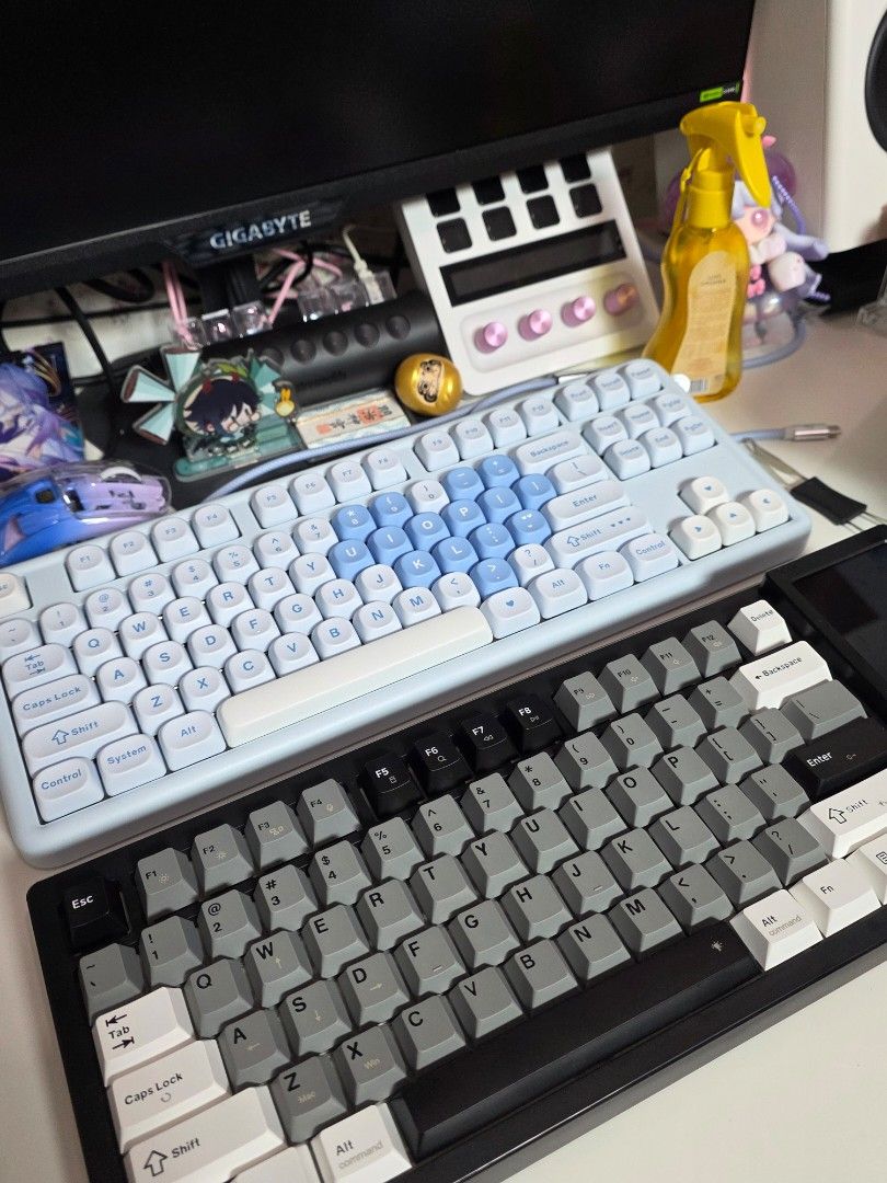 Mechanical Keyboards (Yunzii, KiiBOOM, Redragon) (Category: Computer Keyboard) located in San Mateo. Submitted by emtemplonuevo (Listing ID 1466244948, Image 1). Description: Keyboards for sale (no box except for KiiBOOM but extra keys and switches are intact) Yunzii B87 Heart Blue - 3,000 Redragon PopVU87 - 4,500 KiiBOOM Phantom81 Lite - 4,000 rfs: too many keyboards, used for content only on TT.