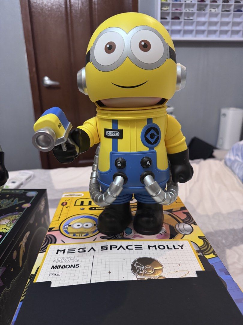 MEGA SPACE MOLLY 400% – RICK & MORTY + MINIONS (Category: Designer & Blind Box Toys) located in Cainta. Submitted by kotdwon1923 (Listing ID 1466192468, Image 2). Description: MEGA SPACE MOLLY 400% – RICK & MORTY + MINIONS ₱15,000 for BOTH Individual prices: * Minions – ₱7,500 * Rick & Morty – ₱8,000 Both are opened but in like-new condition. Mainly displayed/kept safely and figures are very clean. ✅ Complete with boxes and cards shown in photos 