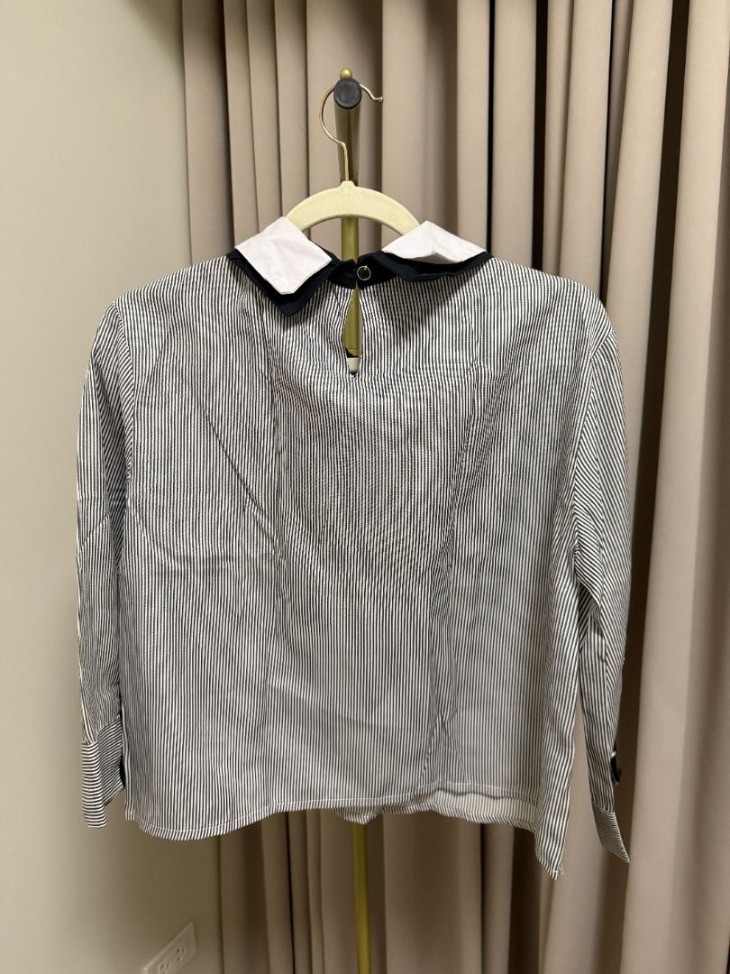 MEGAN BY BCBL Black Stripes Blouse in Large (Category: Dresses) located in Marikina City. Submitted by tashdeclutters. (Listing ID 1466211533, Image 2). Description: ✨ MEGAN BY BCBL Black Stripes Blouse in Large - P690 ✨ Condition3: Good/Lightly Used 🛍️ Purchased in: Philippines ✨ @tashdeclutters ✨ Created to share the things that no longer spark joy with Tash — and hopefully, let them spark joy for someone else. 🤍 📌 SHOP POLICIES • Prices pos