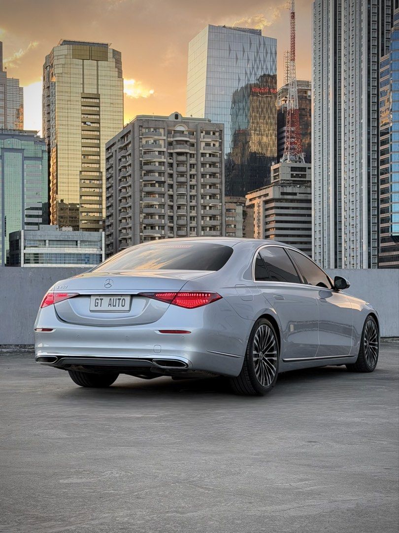 Mercedes-Benz S450L (A) (Category: Used Cars) located in Pasig City. Submitted by gtautoph (Listing ID 1466249744, Image 2). Description: ⬛️🟥🟨 FOR SALE 🟨🟥⬛️ 2022 Mercedes Benz S450 L (W223) 3.0-liter 6-cylinder Turbocharged EQ Boost Mild Hybrid 4MATIC Rear-Axle Steering 362hp 10k Kilometers ONLY Casa Extended Warranty 12.8” Screen MBUX Infotainment System Dual 11.6” Rear Entertainment Package Nappa Leather Interior Apple CarPlay Executive Sea
