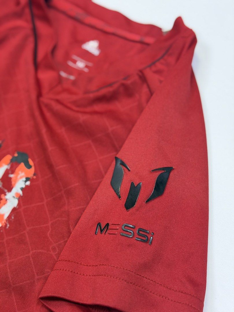 Messi Adidas jersey shirt (Category: Babies & Kids Fashion) located in Kapangan. Submitted by keythsgs74798 (Listing ID 1466268135, Image 3). Description: .