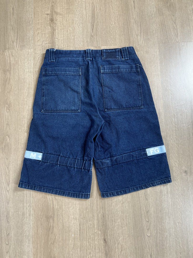 MFG DENIM JORTS (Category: Shorts) located in Angeles City. Submitted by mark.happenss (Listing ID 1466217461, Image 3). Description: MARITHÉ FRANÇOIS GIRBAUD (M+FG) SHUTTLE TAPE DENIM SHORTS Waist:32 Length:25 Thigh:13 Hem:12 .