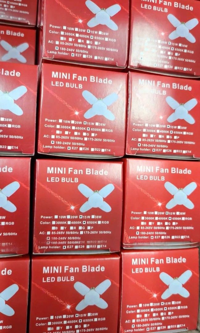Mini fan blade led bulb (Category: Lighting) located in Manila. Submitted by yzlshop (Listing ID 1466267801, Image 1). Description: .
