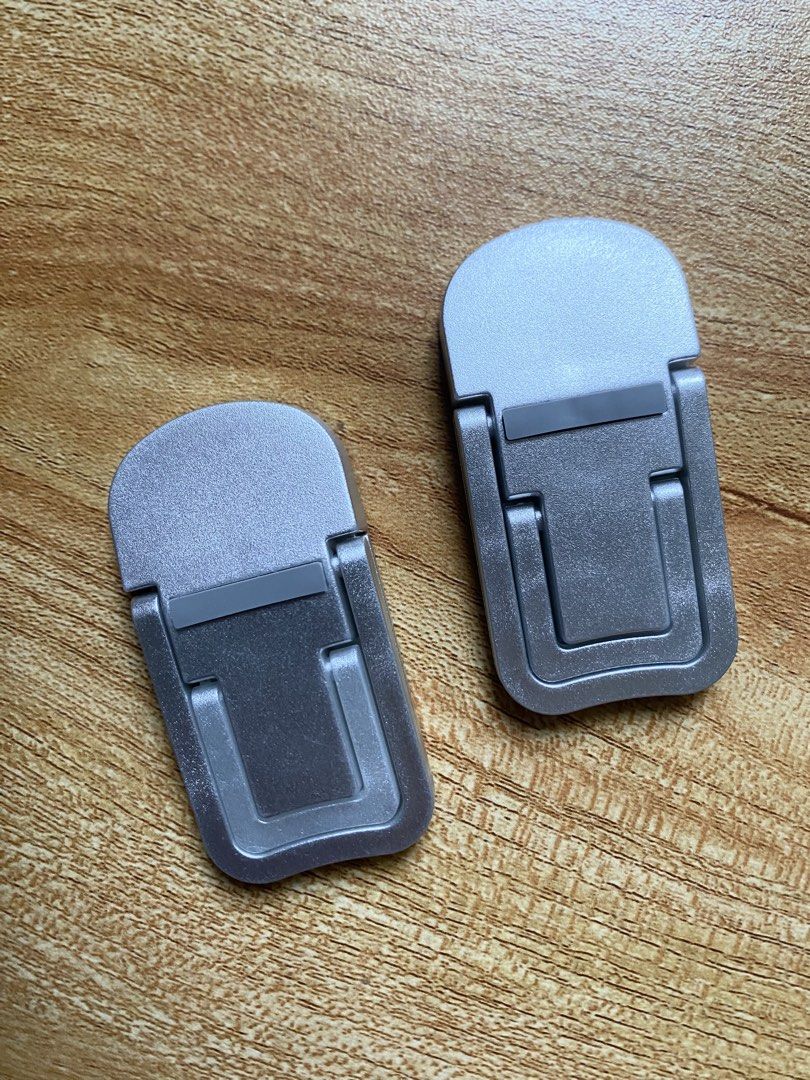 Mini Foldable Laptop Stand / Keyboard Riser (Category: Mounts & Holders) located in Cainta. Submitted by stuff_4_sale_dump (Listing ID 1466201673, Image 2). Description: - 2 pcs - with adhesive - lightweight material.