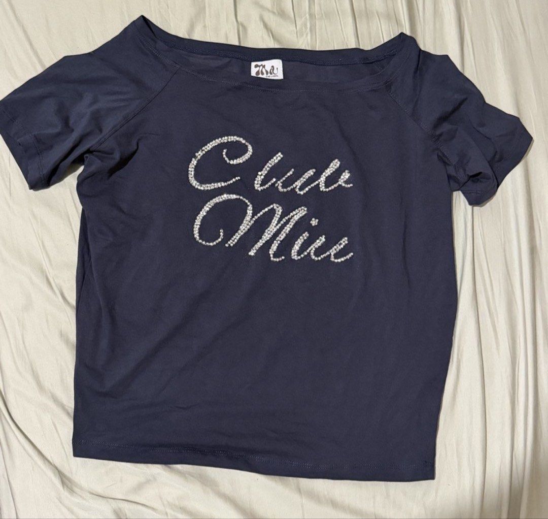 Miu The Label Bling Tee (Category: Shirts) located in Legazpi City. Submitted by chindecluttrs (Listing ID 1466198047, Image 1). Description: brand new.