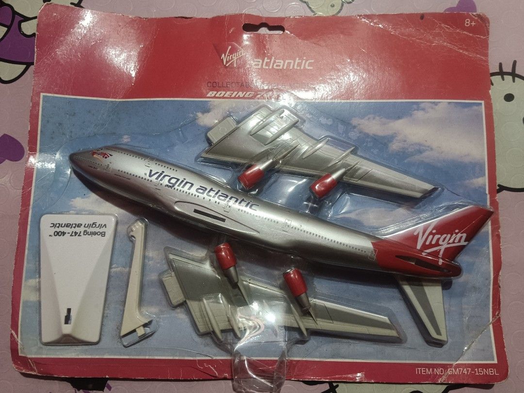 Model plane (Category: Remote Control Toys) located in Pasig City. Submitted by rednaxela_rich (Listing ID 1466308388, Image 3). Description: 2pcs model plane set -boeing 747-400 virgin Atlantic hooby co -quatas Airbus A380.