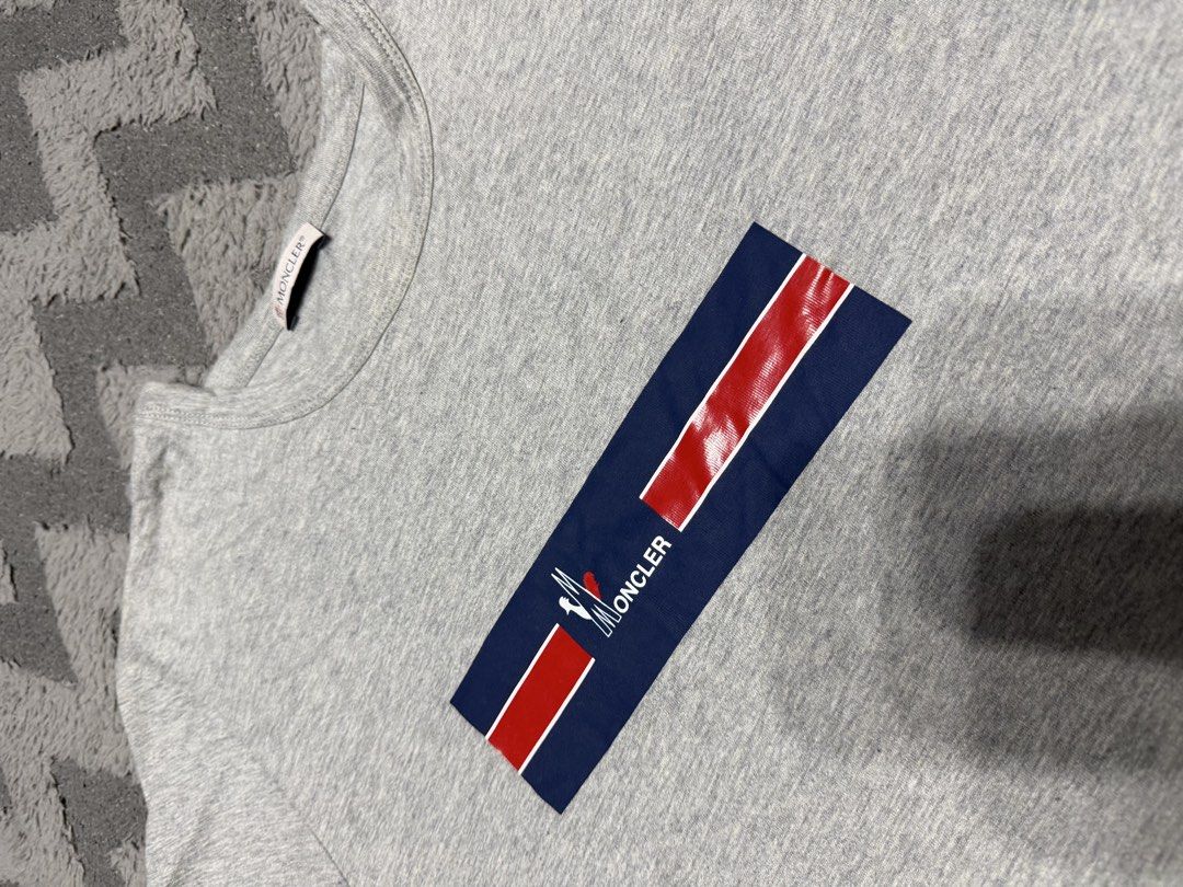 Moncler - Boxlogo Gray Tee (Category: Tshirts & Polo Shirts ) located in Cavite. Submitted by commoncourtesy (Listing ID 1466301364, Image 2). Description: Size Medium.
