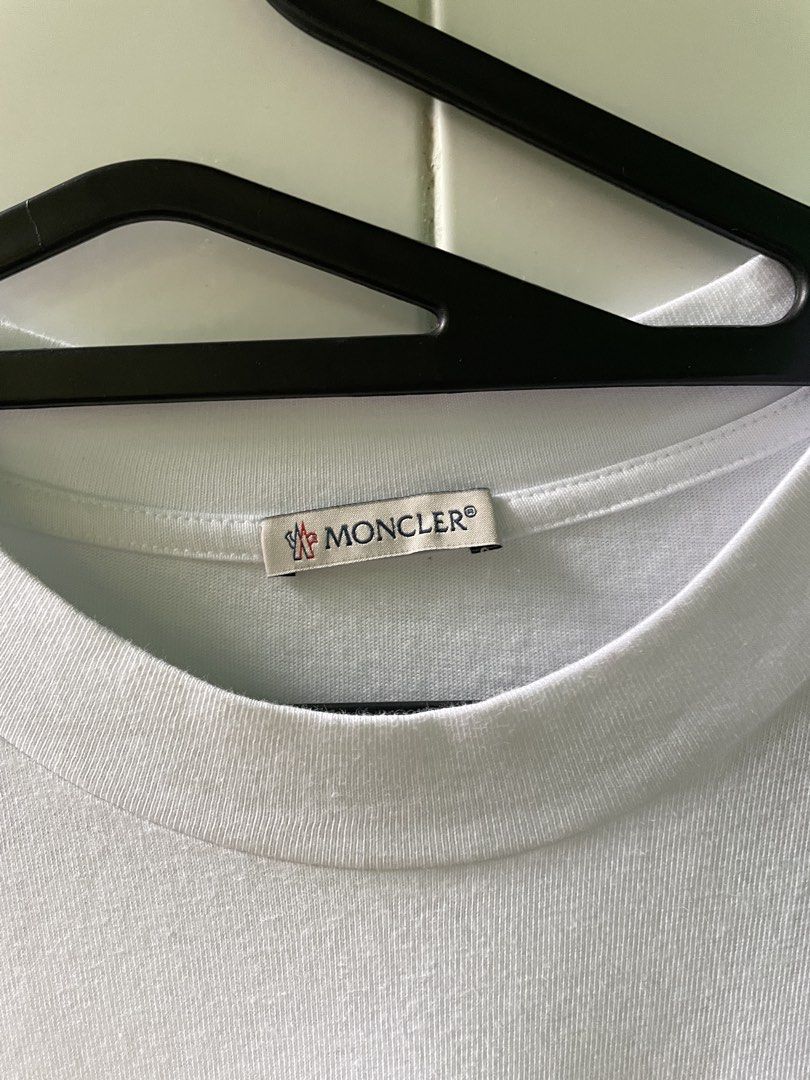 Moncler Tee (Category: Luxury Apparel) located in Liloy. Submitted by juan2thrift (Listing ID 1466245505, Image 3). Description: Moncler Racing Tee Condition - 9.5/10 Color rate - 10/10 Dimension - 22” by 29” Authentic Excellent to As new condition .