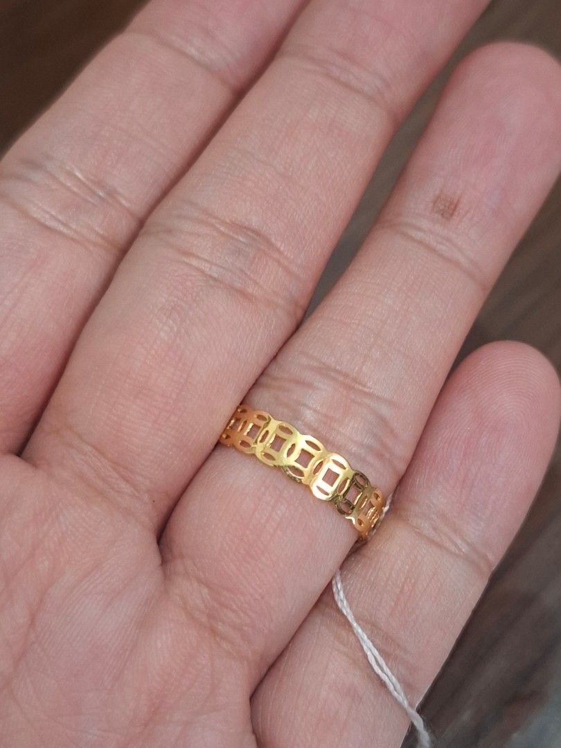 Money ring (Category: Rings) located in Caloocan City. Submitted by michelle.golveo (Listing ID 1466331996, Image 2). Description: 💰 MONEY RING, MONEY VIBES! ✨ 🔥 BRAND NEW | NEW ARRIVAL 💛 18K REAL GOLD • PAWNABLE ⚖️ 1.13g | SIZE 7 ₱ 9,097 ONLY .