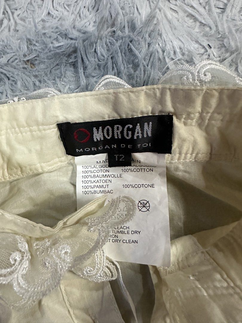 Morgan De Toi Y2K Victorian Blouse (Category: Blouses) located in Baao. Submitted by revamped.co (Listing ID 1466251584, Image 3). Description: Morgan De Toi Y2K Victorian Blouse Excellent Condition Fits Medium 18 by 22 Inches issue Missing 1 Button.
