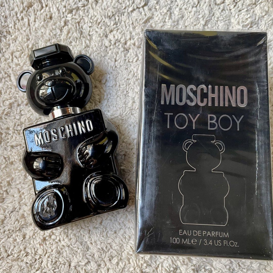 Moschino Toy Boy Eau de Parfum (Category: Fragrance & Deodorants) located in Subic. Submitted by javsprelovedstuffs (Listing ID 1466232191, Image 1). Description: For Men Woody Spicy fragrance Tester (High Qlty) Pls no asking if OG given the price 😂 Can last for hours Good for everyday perfume #perfume #perfumeph #burberry #jomalone #armani #dubaiperfume .