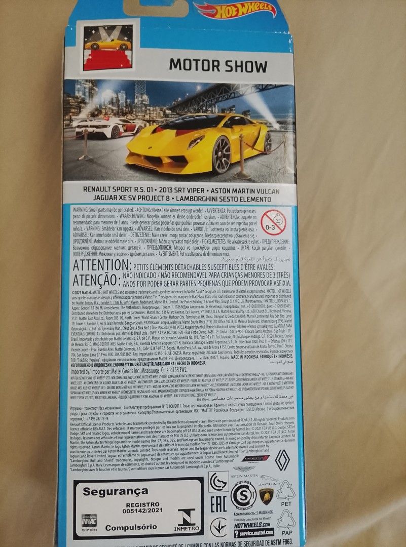 motor show (Category: Kids Toys) located in Manila. Submitted by shinedes (Listing ID 1466186851, Image 2). Description: renault sports rs 01 2013 srt viper aston martin vulcan jaguar xe sv project 8 lamborghini sesto elemenyo.
