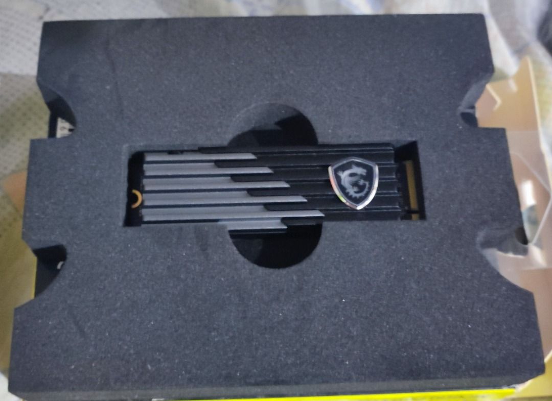 MSI M.2 NVMe SSD with Heatsink (Category: Computer Parts) located in Caloocan City. Submitted by youngcloud.e20d71 (Listing ID 1466321772, Image 1). Description: 🔥 MSI SPATIUM M480 PCIe 4.0 NVMe M.2 1TB SSD 🚀 Perfect upgrade for PC & PS5 compatible! 🎮 ## ⚡ Specs: * Speed: 7000 MB/s read / 5500 MB/s write * Interface: PCIe Gen4 x4 NVMe 1.4 * Cooling: Aluminum heatsink built-in * Size: M.2 2280 Brand new condition. Ready to go! 📦✨.