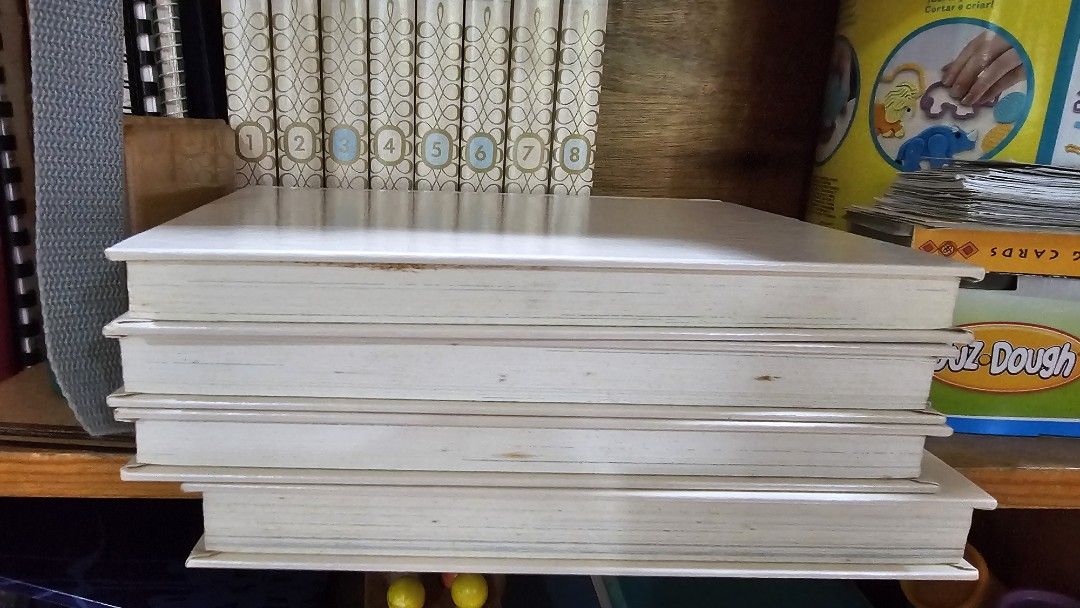 My Book House Complete 12 Volume Set (Category: Storybooks) located in Quezon. Submitted by cgmhe (Listing ID 1466203347, Image 3). Description: - Complete set: Volumes 1 to 12 included - Edition: Hardcover classic children's literature - Design: Iconic cream and blue spines with decorative patterns and numbered circles - Condition/Use: Great vintage children's library for reading or display - Shipping/Meet-up: Available for delivery or meet-up w