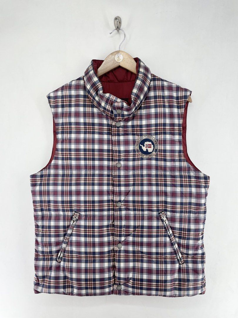 Napapijri Expedition Experience Reversible Puffer Vest (Category: Vests) located in Mandaluyong City. Submitted by armrhts (Listing ID 1466303218, Image 3). Description: Size: Large Dimensions(inches) •Width: 22" •Length: 27" .