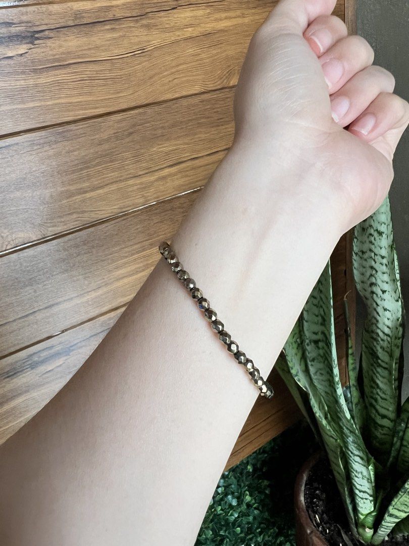 Natural Pyrite Gemstone Crystal Bracelet (Category: Other Accessories) located in Imus. Submitted by vdc.apparel (Listing ID 1466267906, Image 3). Description: .