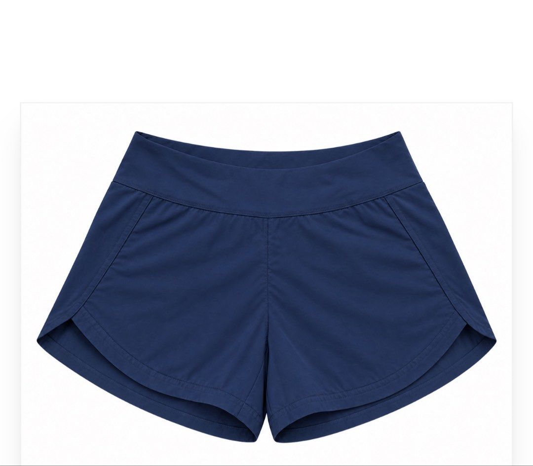 Navy Blue Athletic Shorts with Side Pocket (Category: Activewear) located in Las Pinas. Submitted by sabsking (Listing ID 1466231489, Image 2). Description: - Color: Navy blue - High-waisted elastic band with a wide, comfortable fit With inner cycling shorts for added support - Hidden inner pocket securely holds your phone during runs or gym sessions - Lightweight and breathable fabric Size: 3xL Worn only a few times Too big ₱250 plus sf .