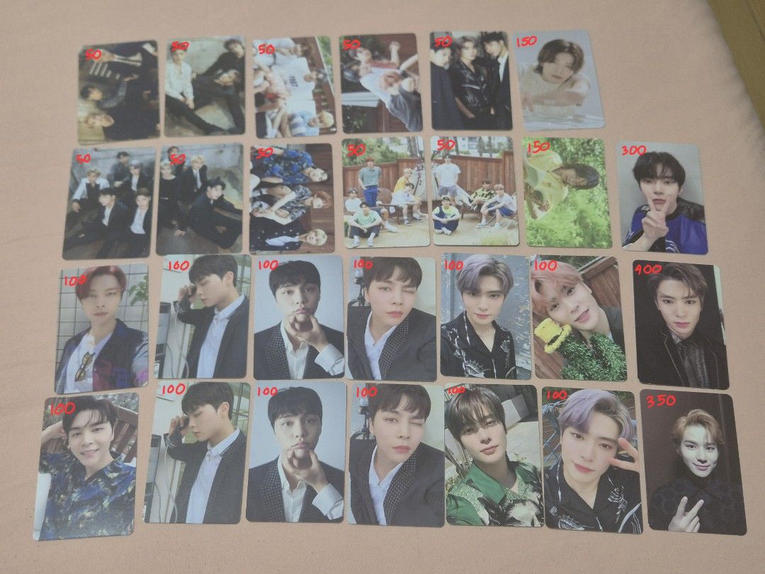 NCT Photcards (Category: K-Wave Merchandise) located in Paranaque City. Submitted by niqhtwing (Listing ID 1466307599, Image 1). Description: wts lfb ph nct pc — decluttering sale — prices are indicated on the photos — nego prices (esp if taking multiples) — 2.5k if taking all + free sf tags wtb photo card jaehyun yuta johnny jungwoo doyoung neo.
