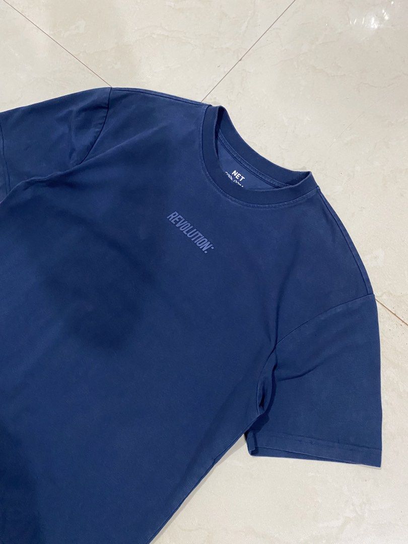 NET REVOLUTION COOL FABRIC CREWNECK NAVY BLUE TEE (Category: Tshirts & Polo Shirts ) located in Talisay. Submitted by hustlethrift_2600 (Listing ID 1466202246, Image 2). Description: NET REVOLUTION COOL FABRIC CREWNECK NAVY BLUE TEE SMALL ON TAG S-M EXCELLENT CONDITION 9.8/10 COLOR RATE NO ISSUE - 499 🏷️.